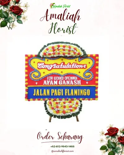 Bunga Papan Congratulation di Tanjunghulu
